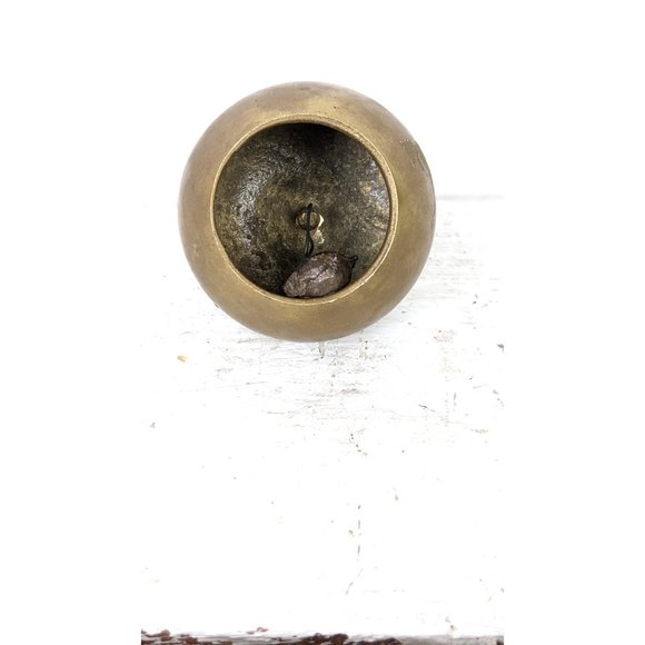 Vintage 1970's Brass Apple Bell Teacher 3 Inches Tall - Picture 4 of 5